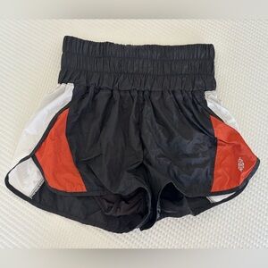 Free People FP Movement The Way Home Shorts Black/Orange Size Medium NWOT